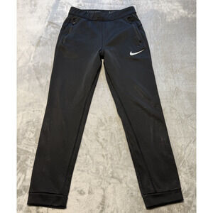 Kids Nike Therma-fit Black Sweatpants Size XL Zip pocket